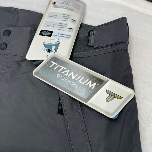 Columbia Gray Snow King Insulated Omni-Tech Cargo Pants Cargo Ski Size Large - Picture 10 of 16